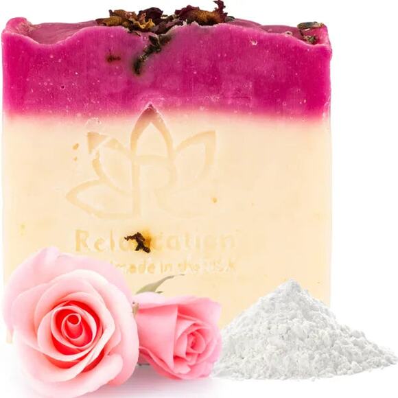 Natural Soap Bar with Kaolin Clay and Rose Water - Picture 5 of 10